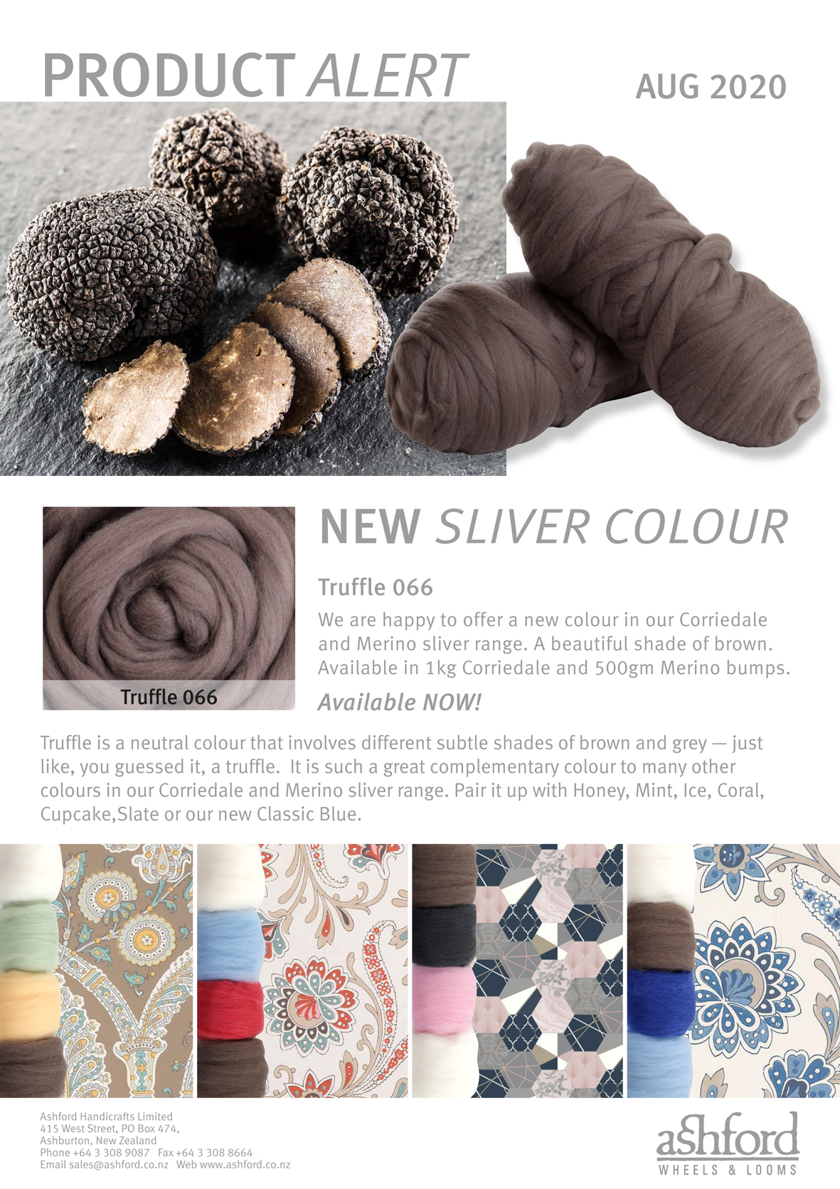 ashford handicrafts - New Corriedale and Merino sliver colours
