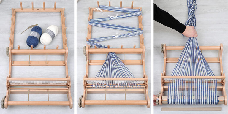 Hybrid warping on a rigid heddle loom – Ashford Wheels and Looms